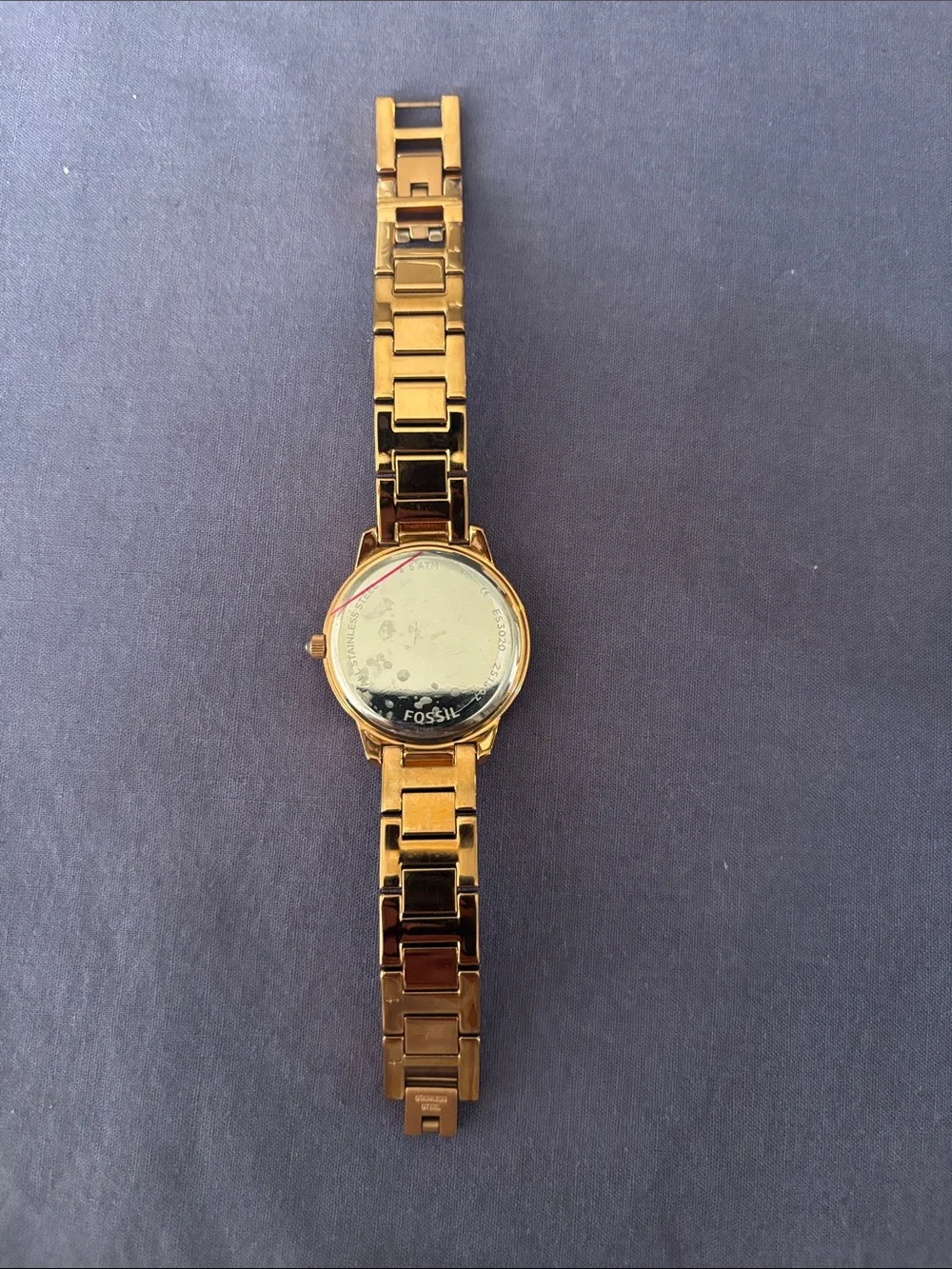 Fossil Women's Gold-Tone Crystal Bracelet Watch